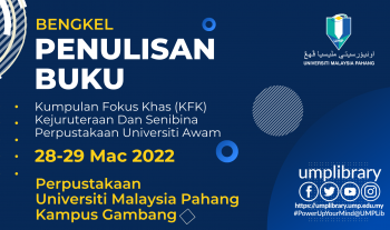 Book Writing Workshop: Special Focus Group (KFK) on Engineering and Architecture, Public University Library 28 - 29 March 2022