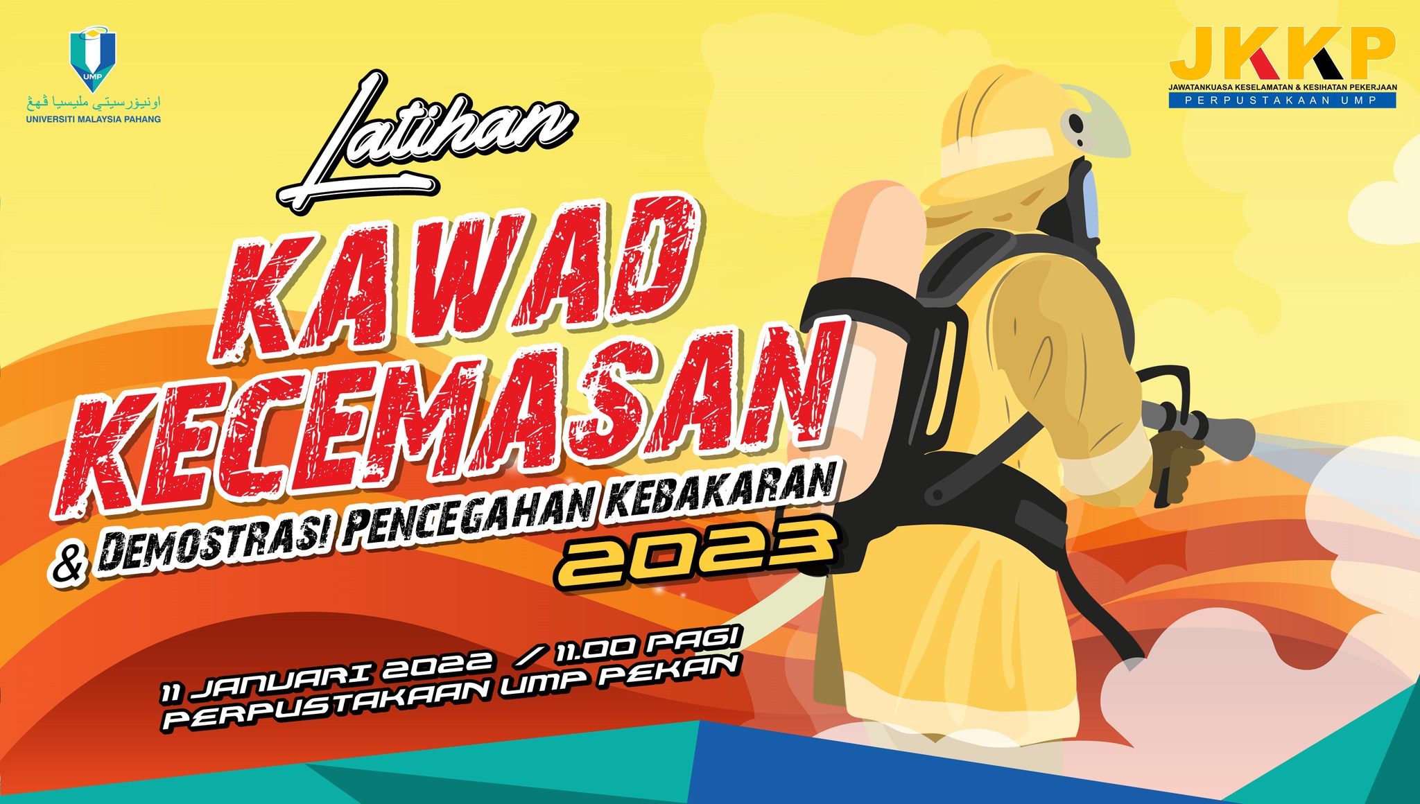 UMPLIB - Latihan Kawad Kecemasan Dan Demonstrasi Pencegahan Kebakaran 2023