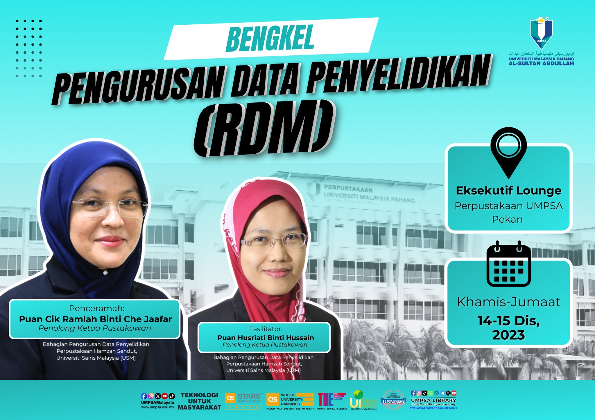 UMPSA Library - Bengkel Pengurusan Data Penyelidikan (RDM)