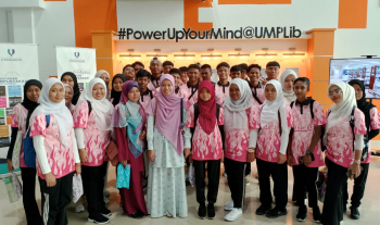 Tour@Library sempena Hari Terbuka UMPSA 2024 daripada pelajar SMK Ubai, SMK Sri Jaya & SMK Seri Damai