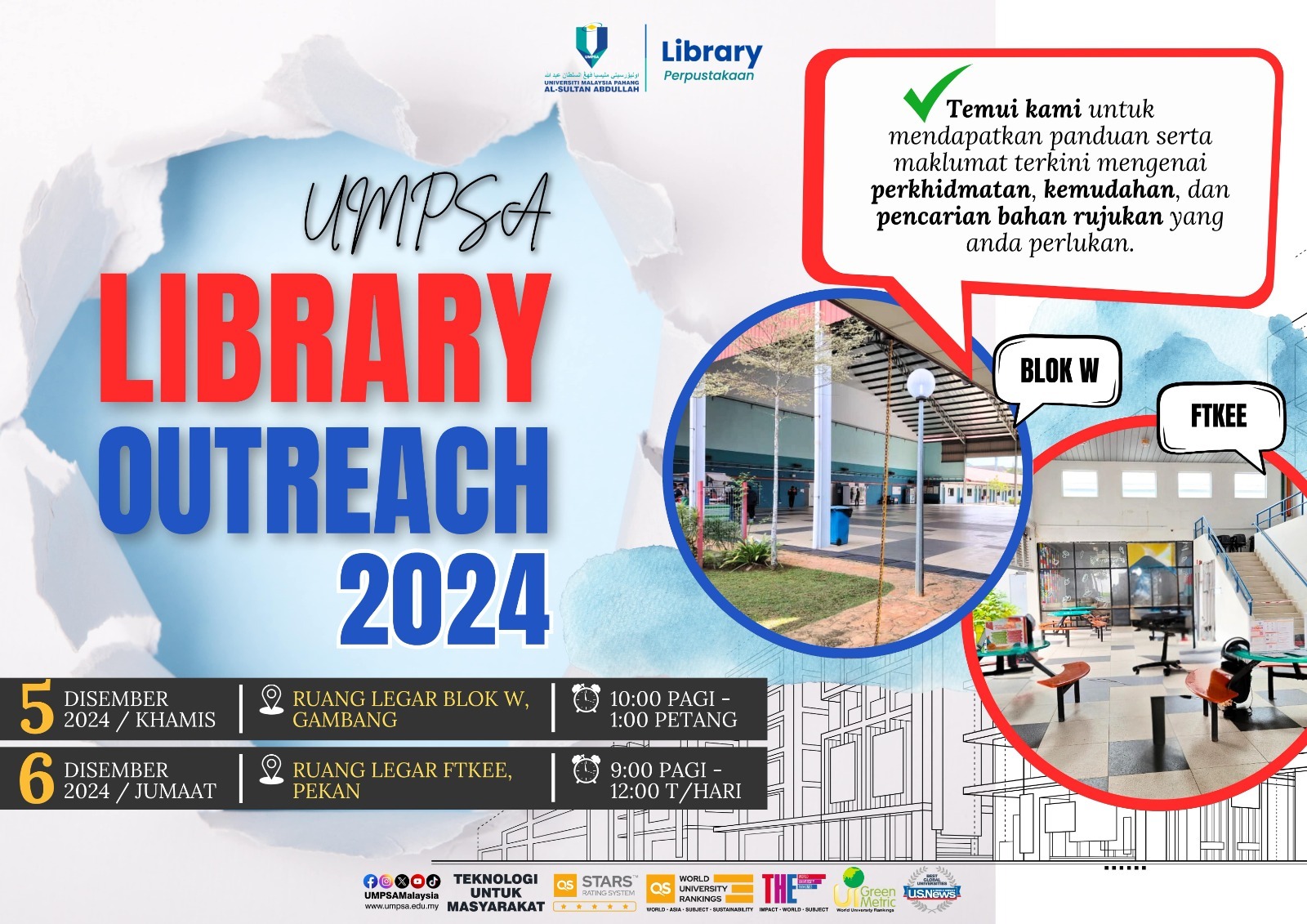 Program “Outreach Library” Perpustakaan UMPSA Gambang